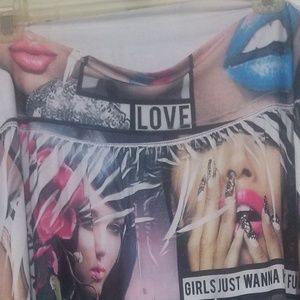 PLUS SIZE 3X GRAPHIC SKIRT